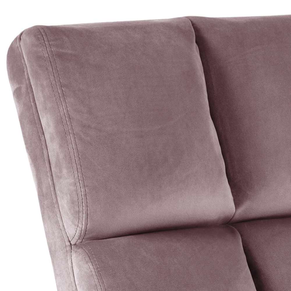 Fotelja Norsica 370 (Dusty ružičasta + Crna)