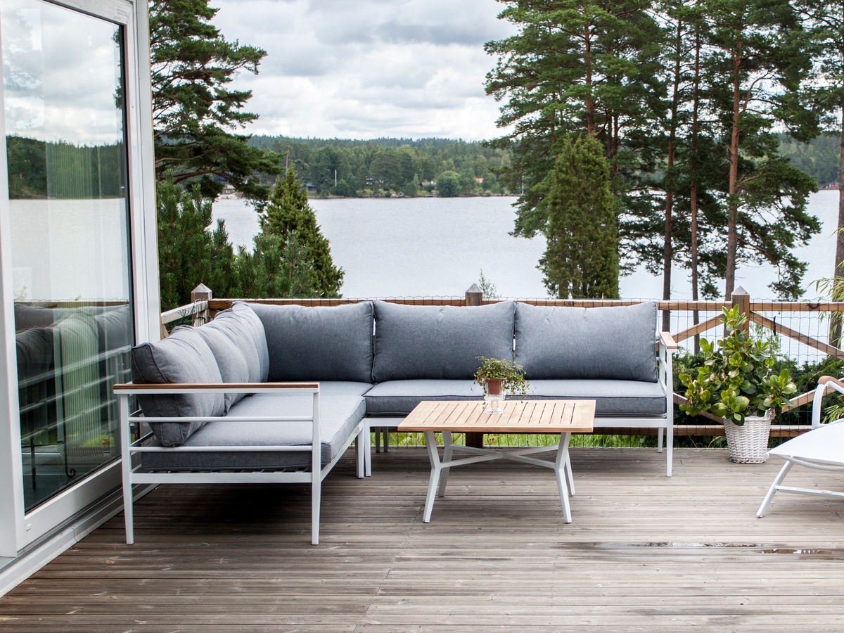 Set vrtnog namještaja Dallas 525 (Bijela + Siva)