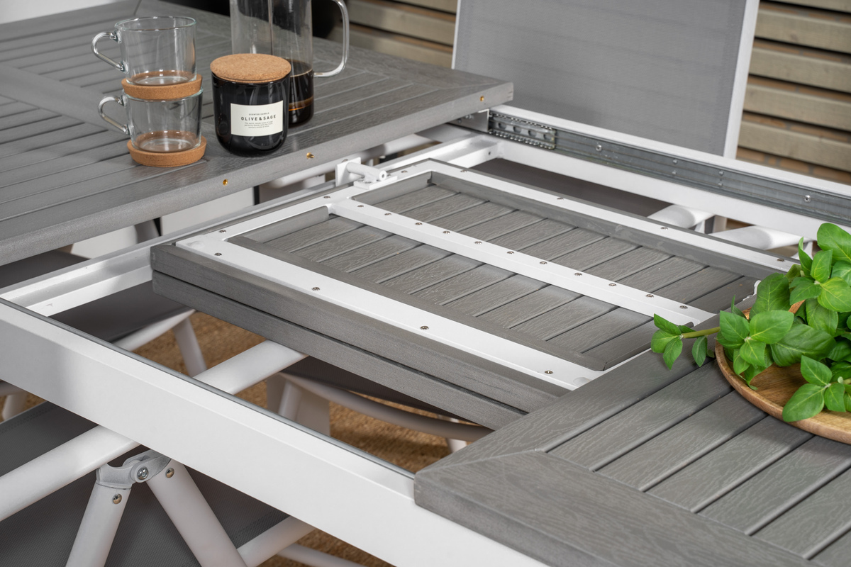 Vrtni stol Dallas 1158 (Siva + Bijela)