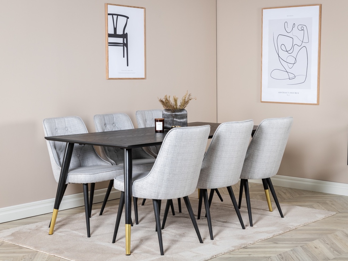 Blagovaonski set Dallas 1256 (Siva + Crna)