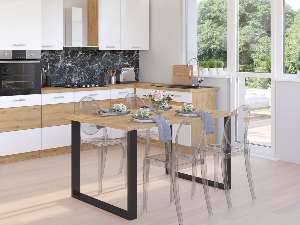 Stol Tucson 136 (Hrast Artisan + Crna)