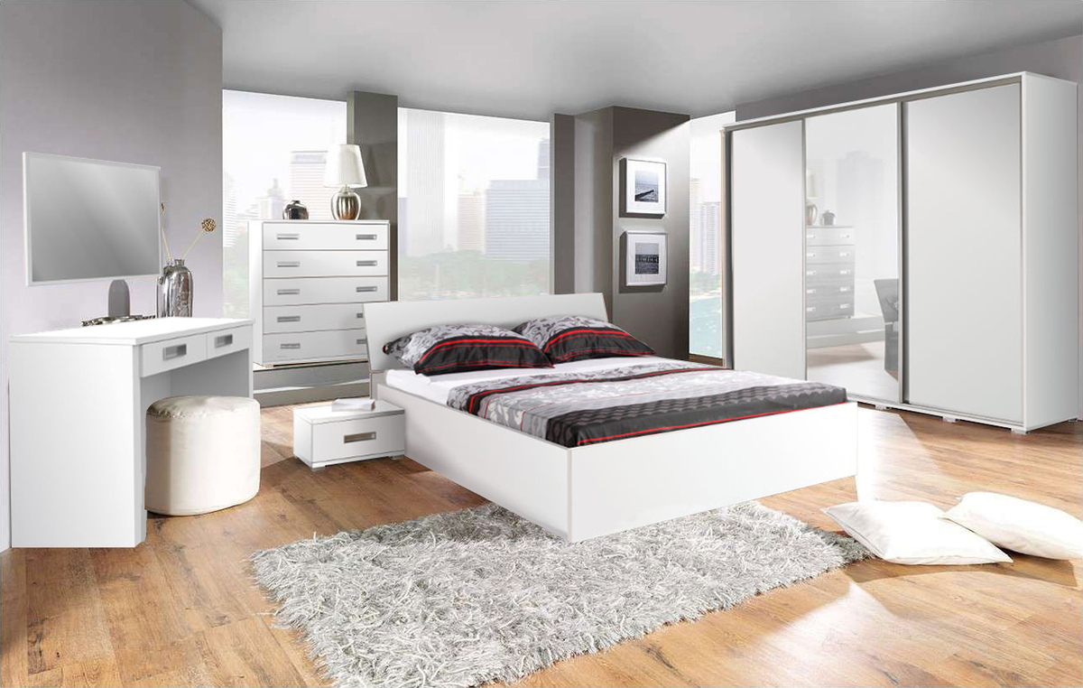 Set za spavaću sobu Elicavo 106 (Bijela)