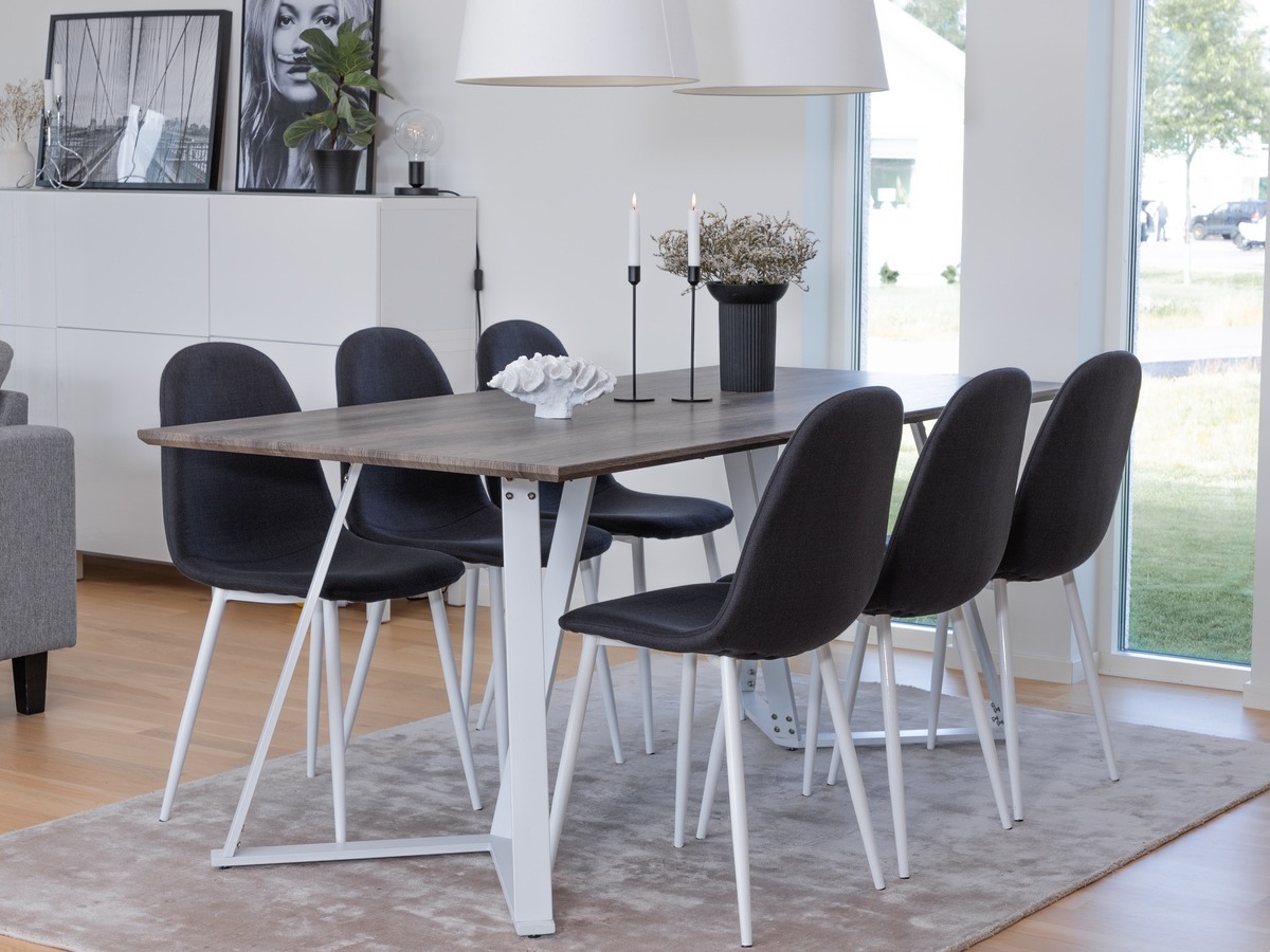 Blagovaonski set Dallas 1804 (Bijela + Crna)