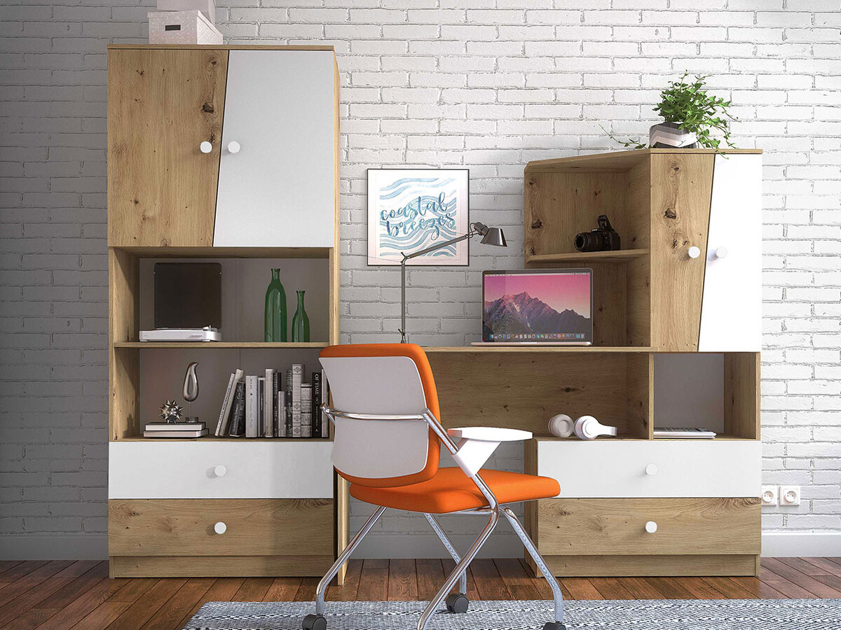 Set namještaja Almira 115 (Hrast Artisan + Bijela)