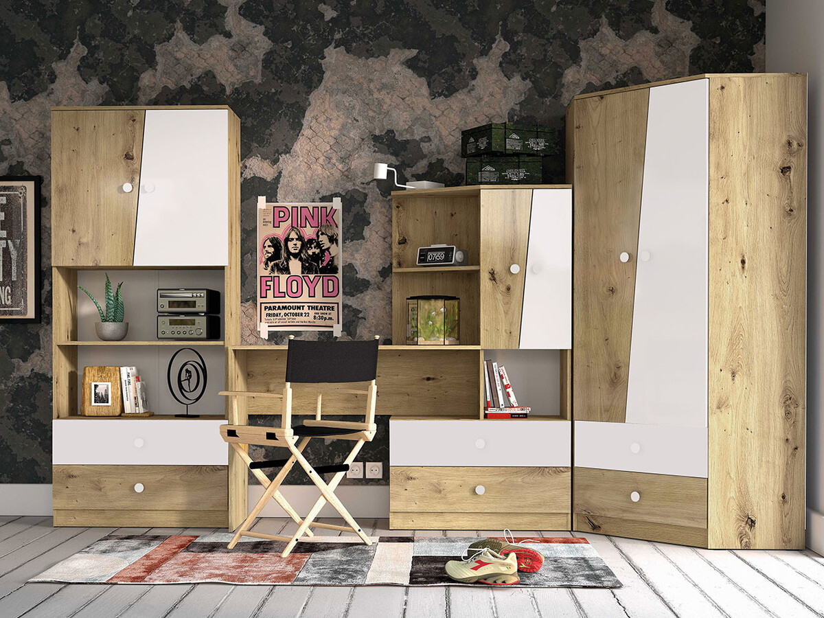 Set namještaja Almira 116 (Hrast Artisan + Bijela)