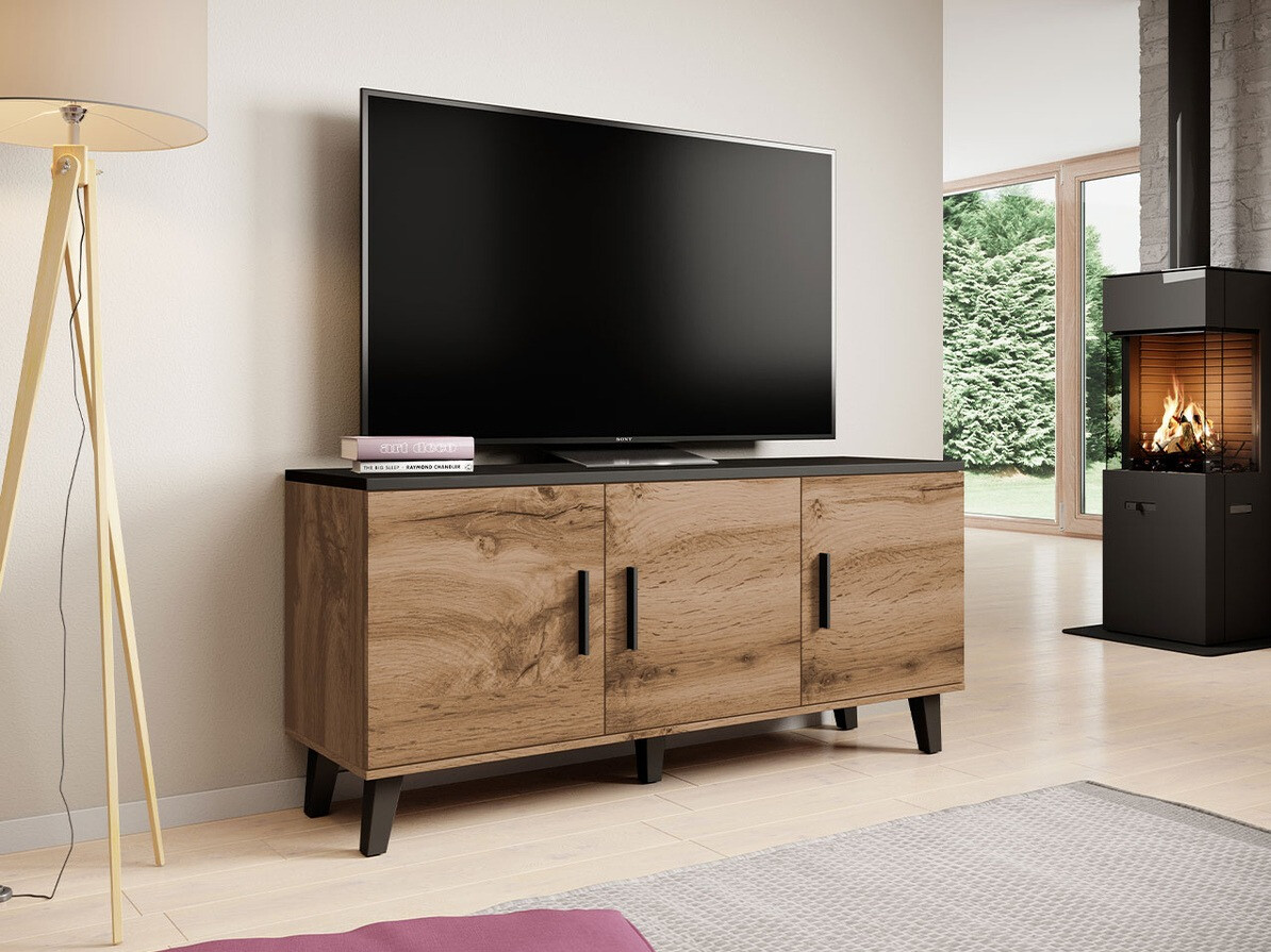 TV stol Larfloi 106 (Hrast Wotan + Crna)