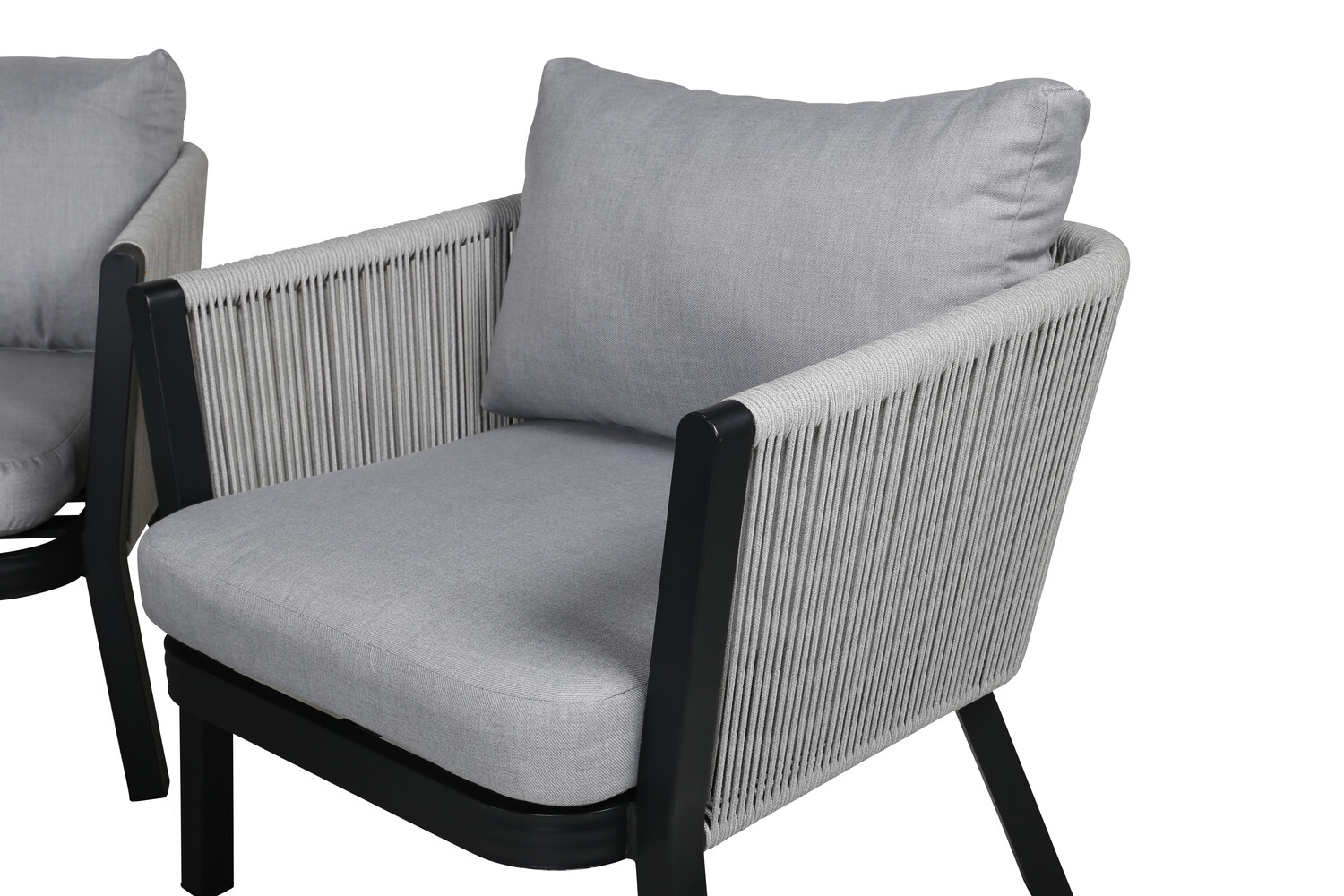 Set vrtnog namještaja Dallas 2175 (Bijela + Crna + Siva)