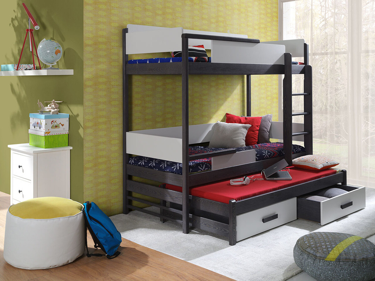 Dvokatan krevet Henderson 114 (Grafit + Siva)