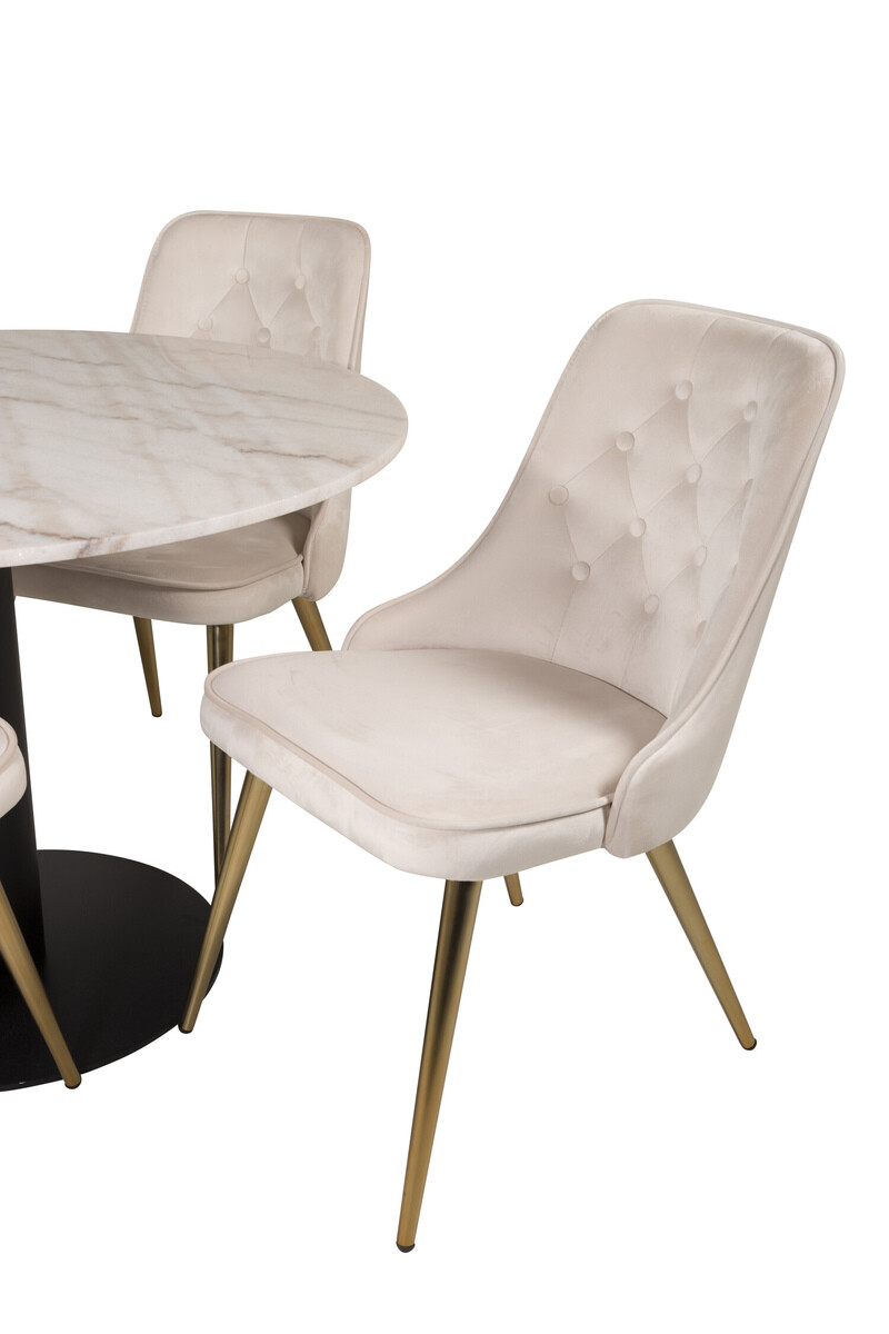 Blagovaonski set Dallas 2570 (Bež + Mesing)