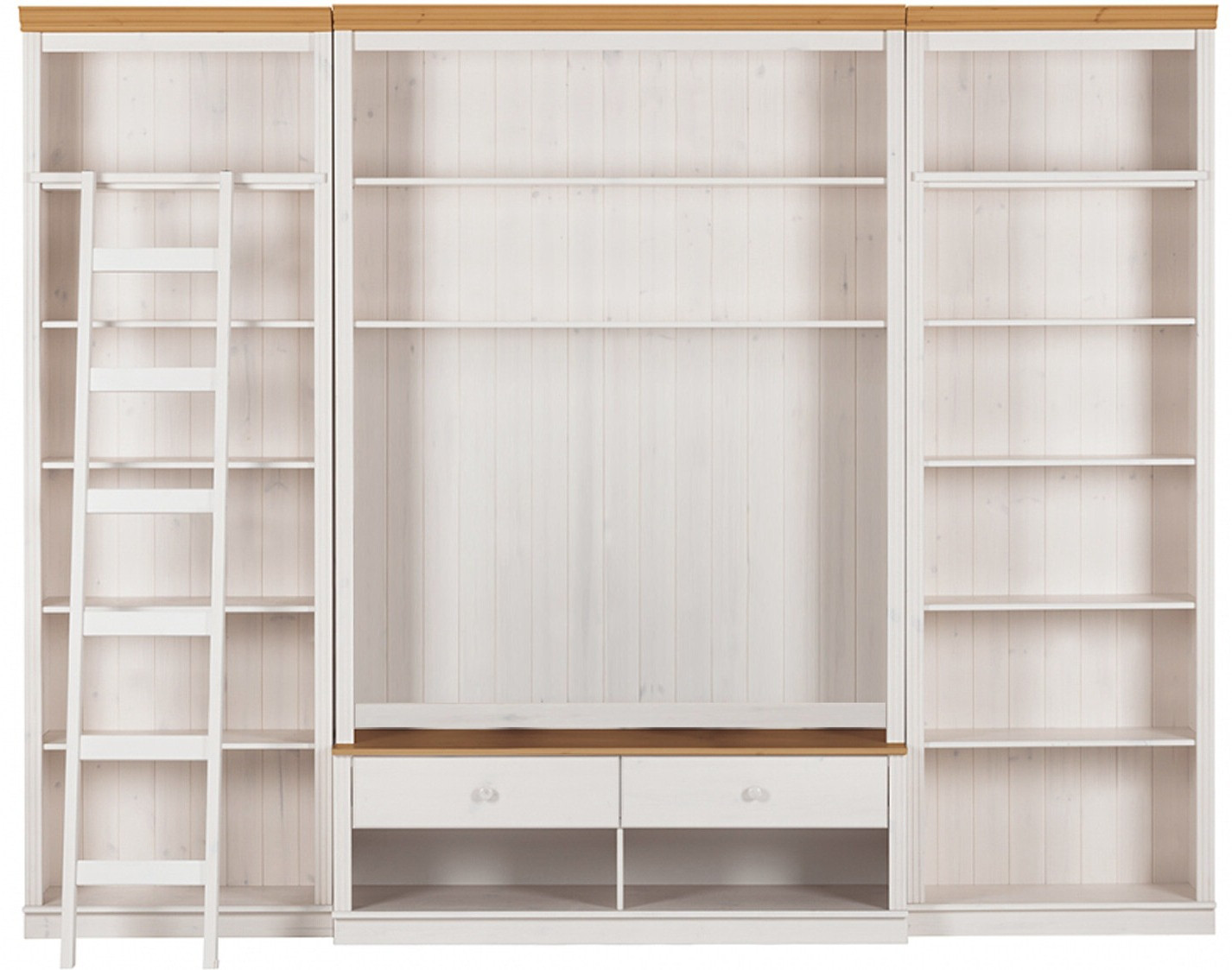 Set za dnevni boravak Saltoro 108 (Bijela + Hrast u boji meda)