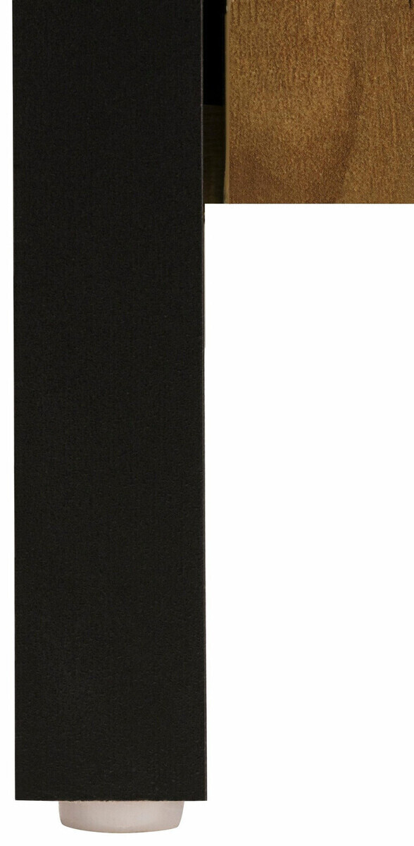 Kupaonski namještaj Larnovo 117 (Tamni hrast + Crna)