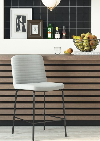 Polubarska stolica Tulsa 209 (Siva + Crna)