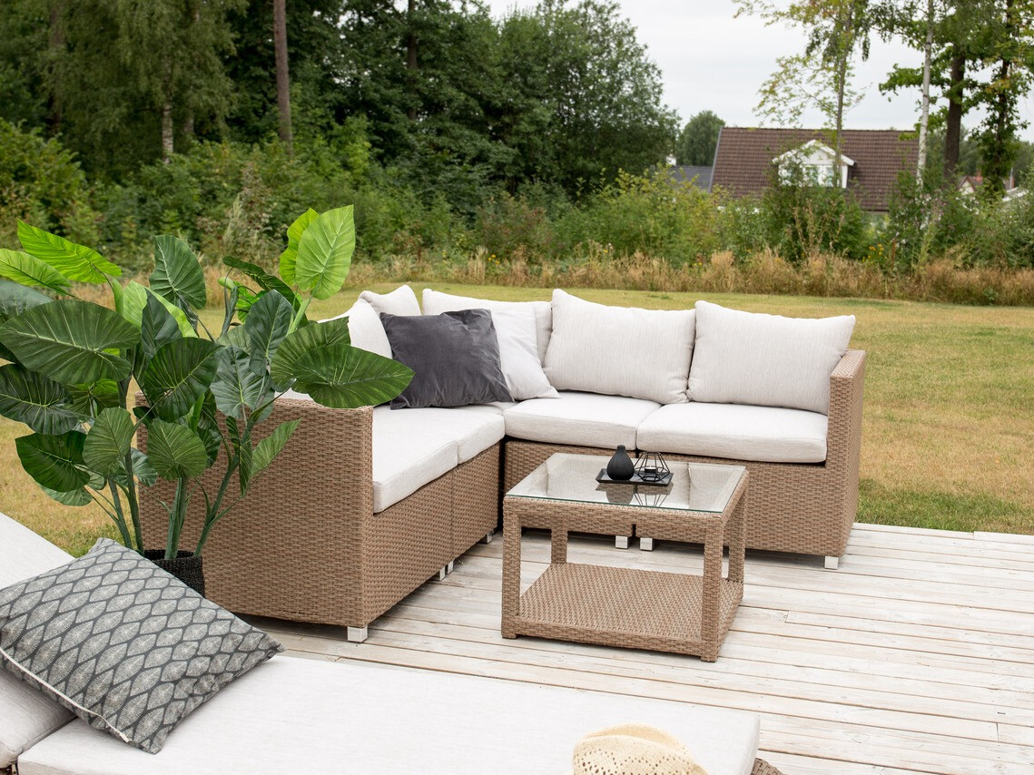 Set vrtnog namještaja Dallas 772 (Smeđa + Bijela)