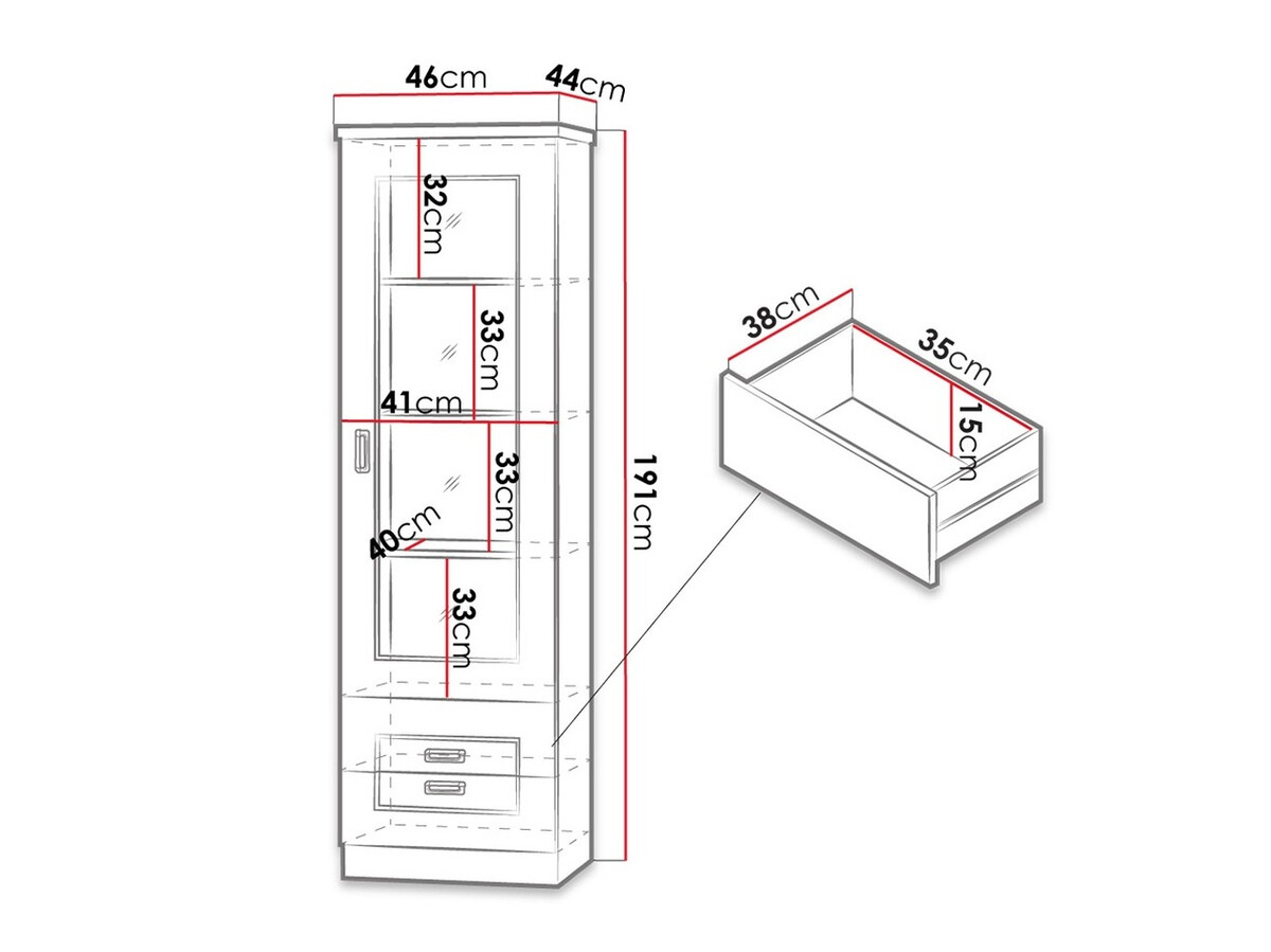 Polica Lircava 108 (Hrast lefkas)