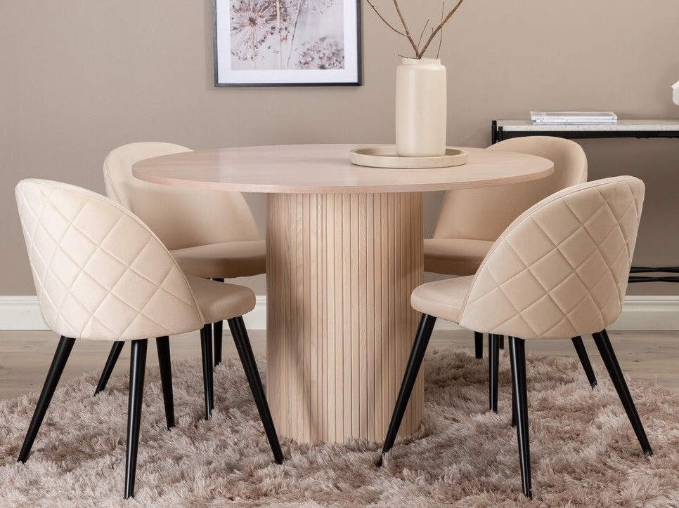 Blagovaonski set Dallas 3072 (Krem + Crna)