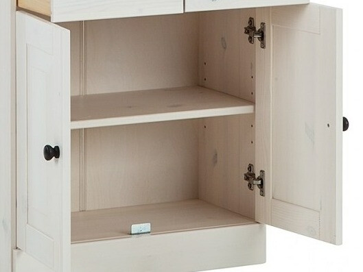 Samostojeći kupaonski ormarić Deletri 100 (Bijela + Havana Hrast)