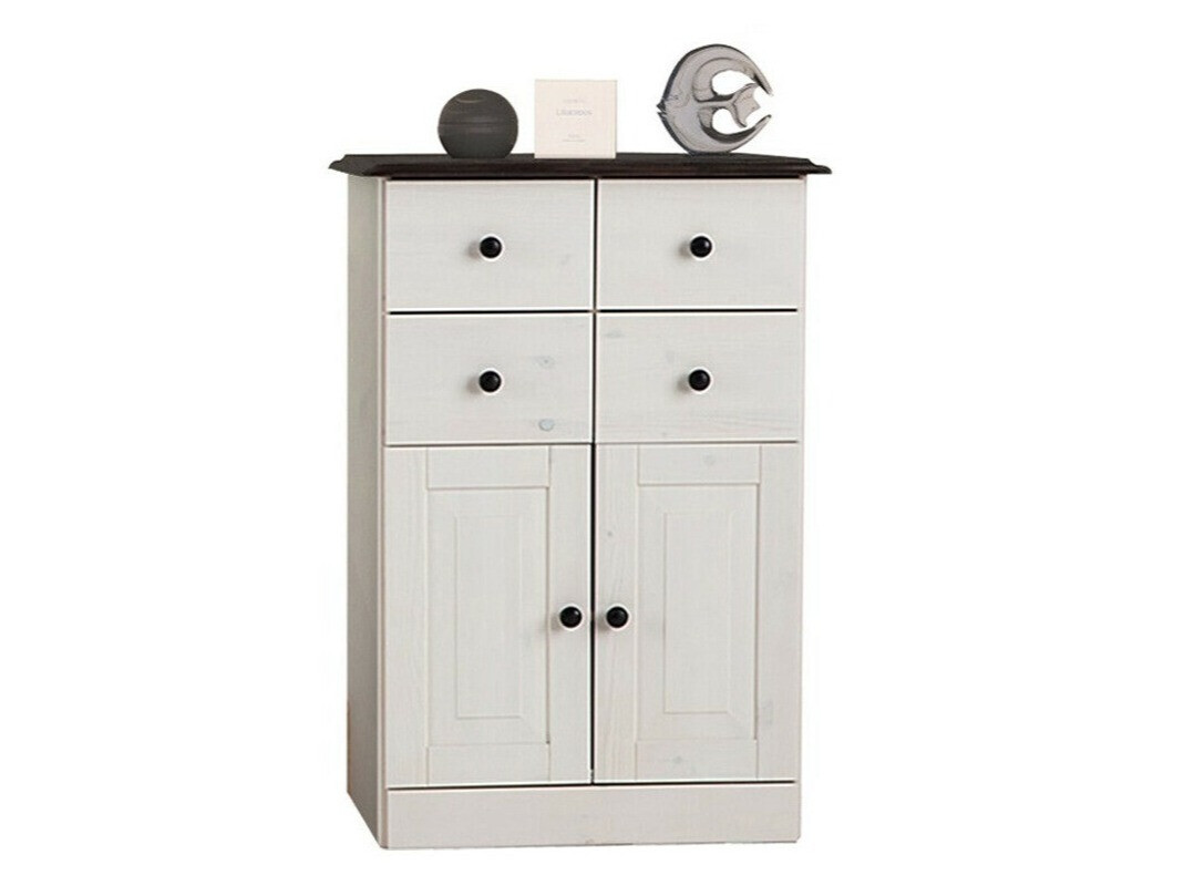 Samostojeći kupaonski ormarić Deletri 100 (Bijela + Havana Hrast)