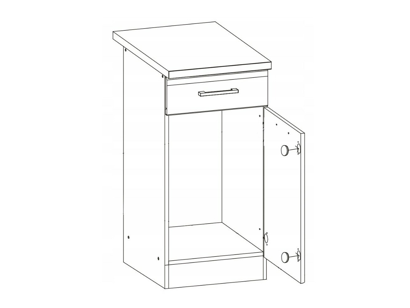 Modularni ormarić s ladicom i vratima Eli Light 101