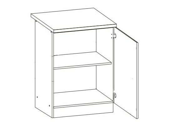 Modularni ormarić s vratima Eli Light 103