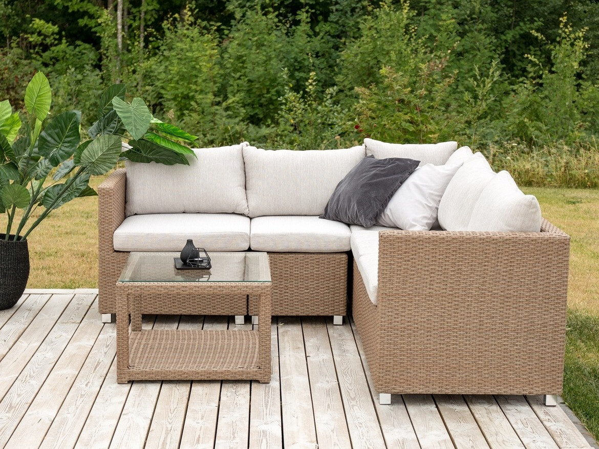 Set vrtnog namještaja Dallas 772 (Smeđa + Bijela)