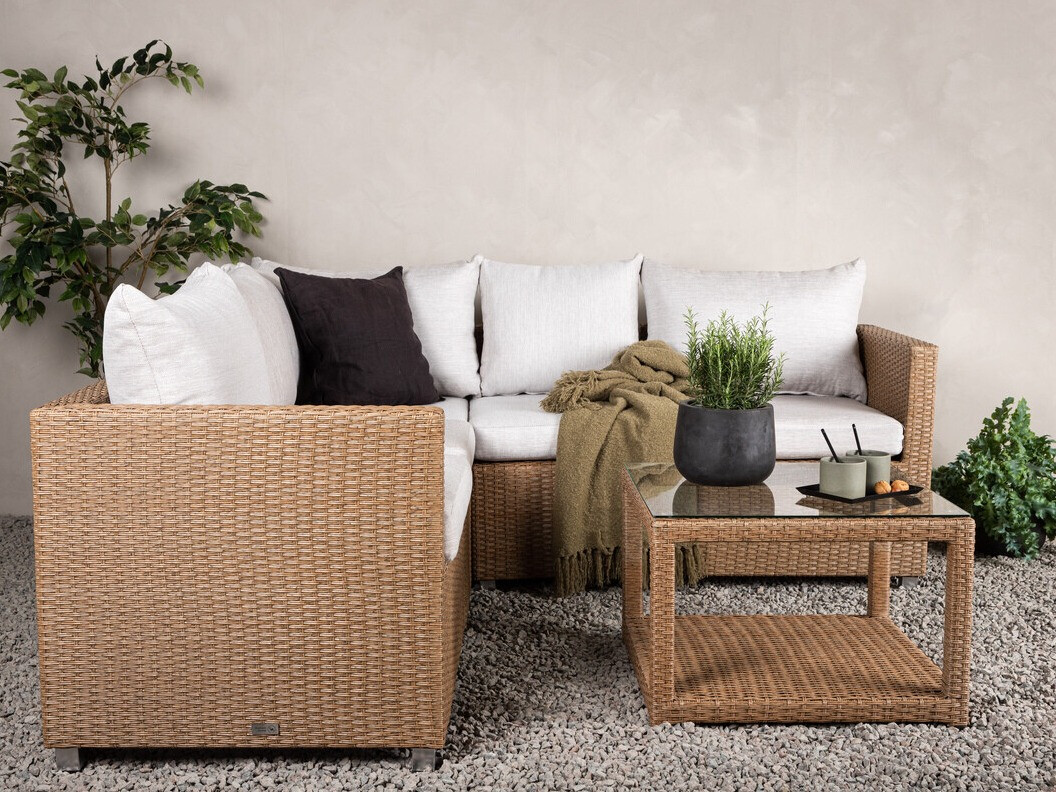 Set vrtnog namještaja Dallas 772 (Smeđa + Bijela)