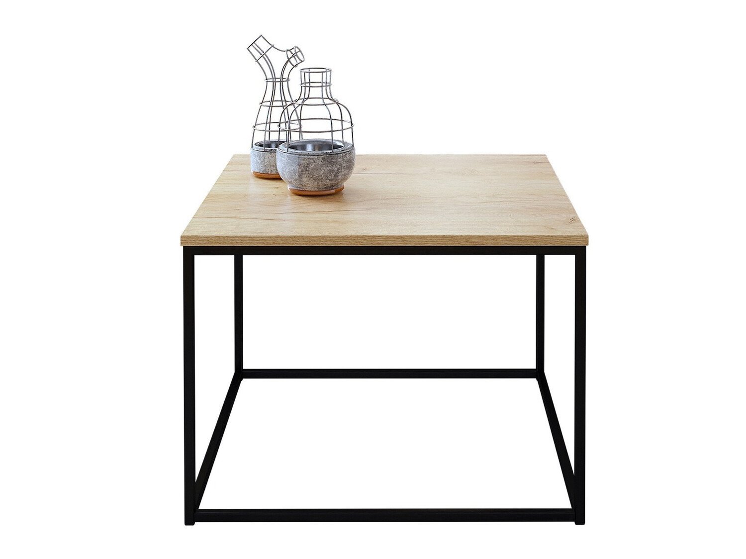 Stolić za kavu Germantown 105 (Mat crna + Hrast)