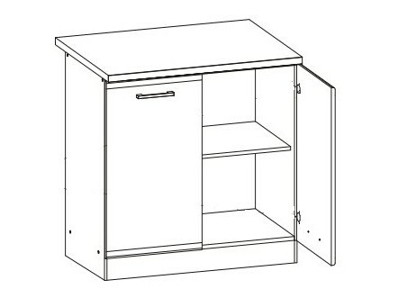 Modularni ormarić s vratima Eli Light 106