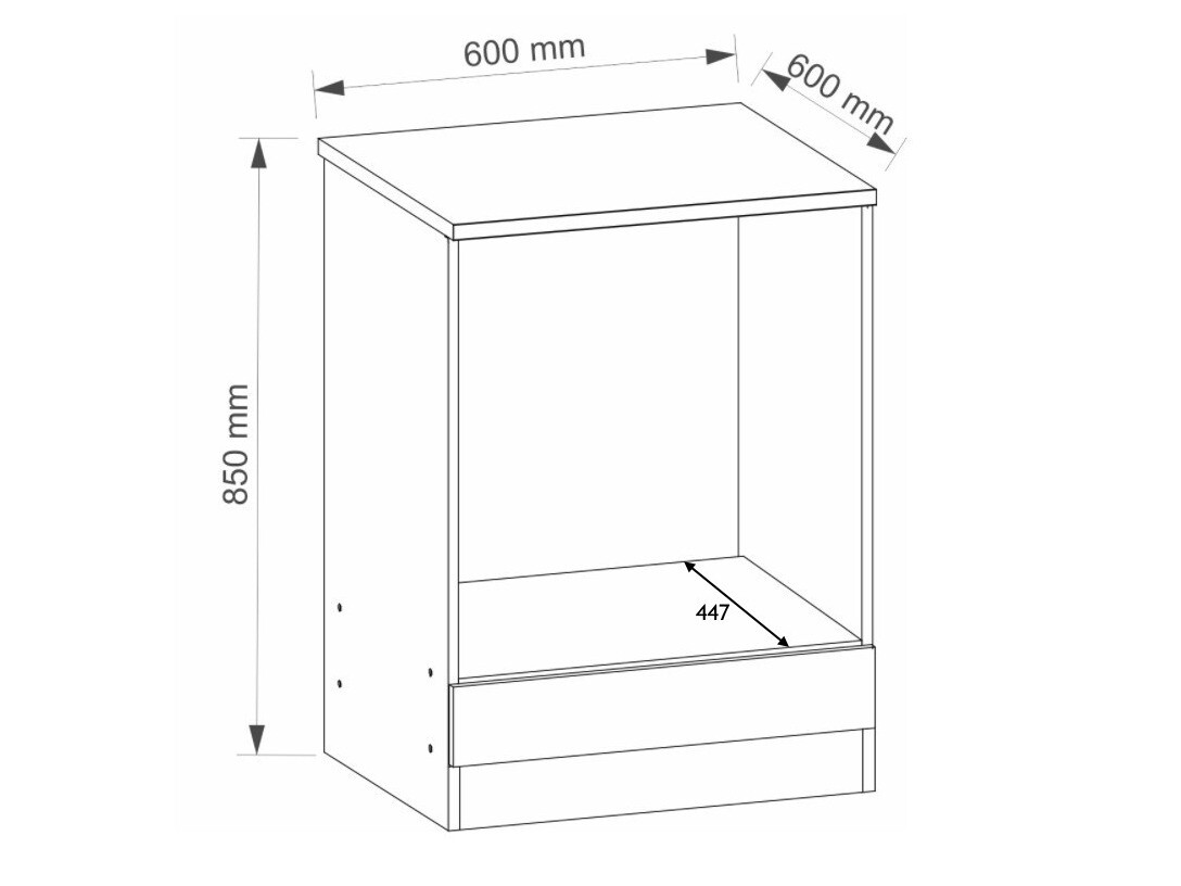 Modularni ormarić za ugradbene aparate Eli Light 104