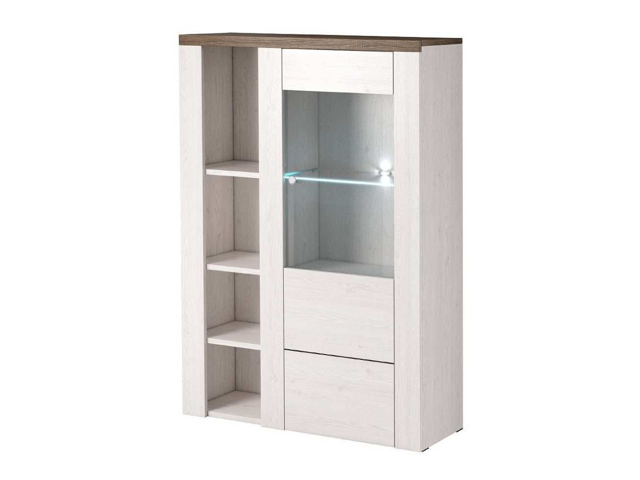 Polica Salelbo 104 (Sibirski ariš + Tartuf hrast)