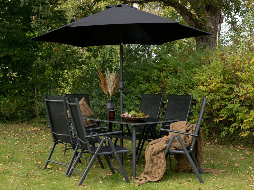 Set stola i stolica Dallas 3079 (Crna) 2051-408