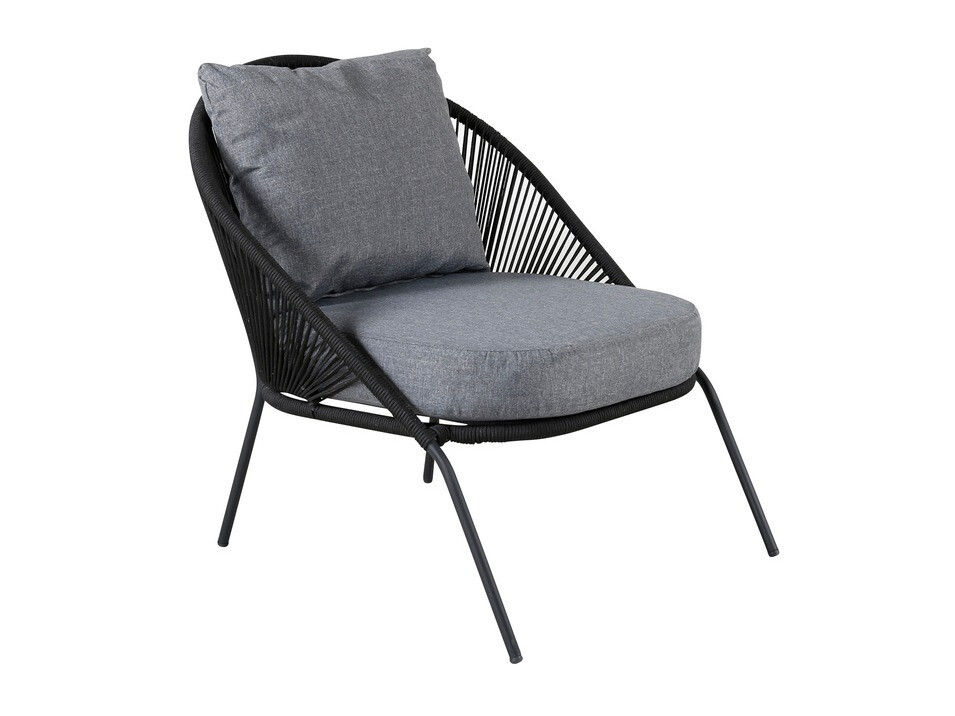 Vrtna fotelja Dallas 1079 (Crna + Siva)