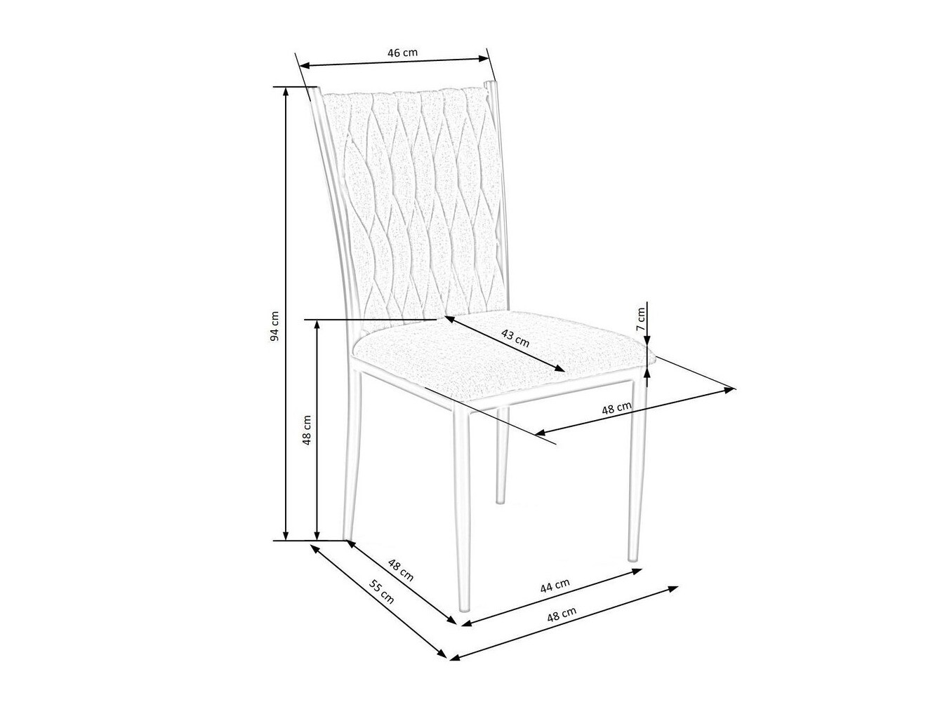 Stolica Houston 1139 (Siva + Zlatna)