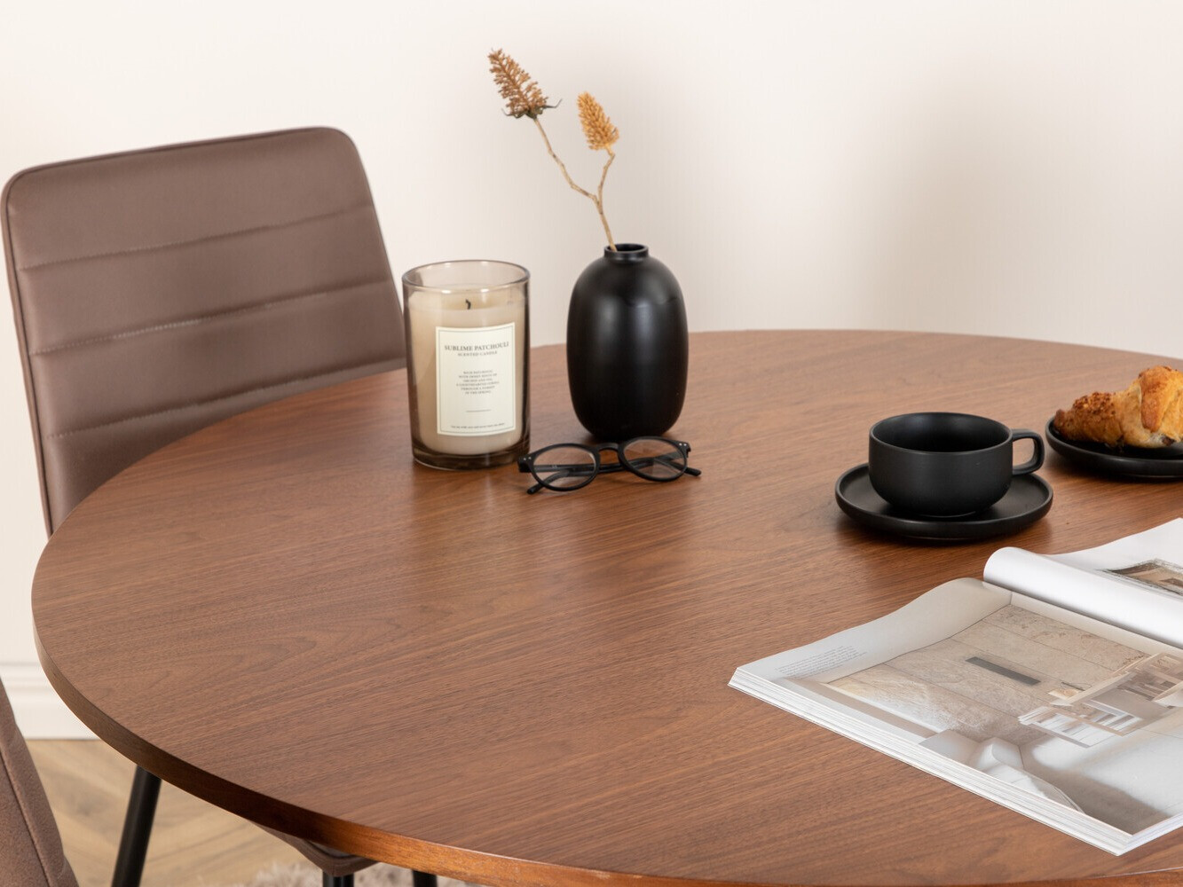 Blagovaonski set Dallas 3091 (Smeđa + Crna)