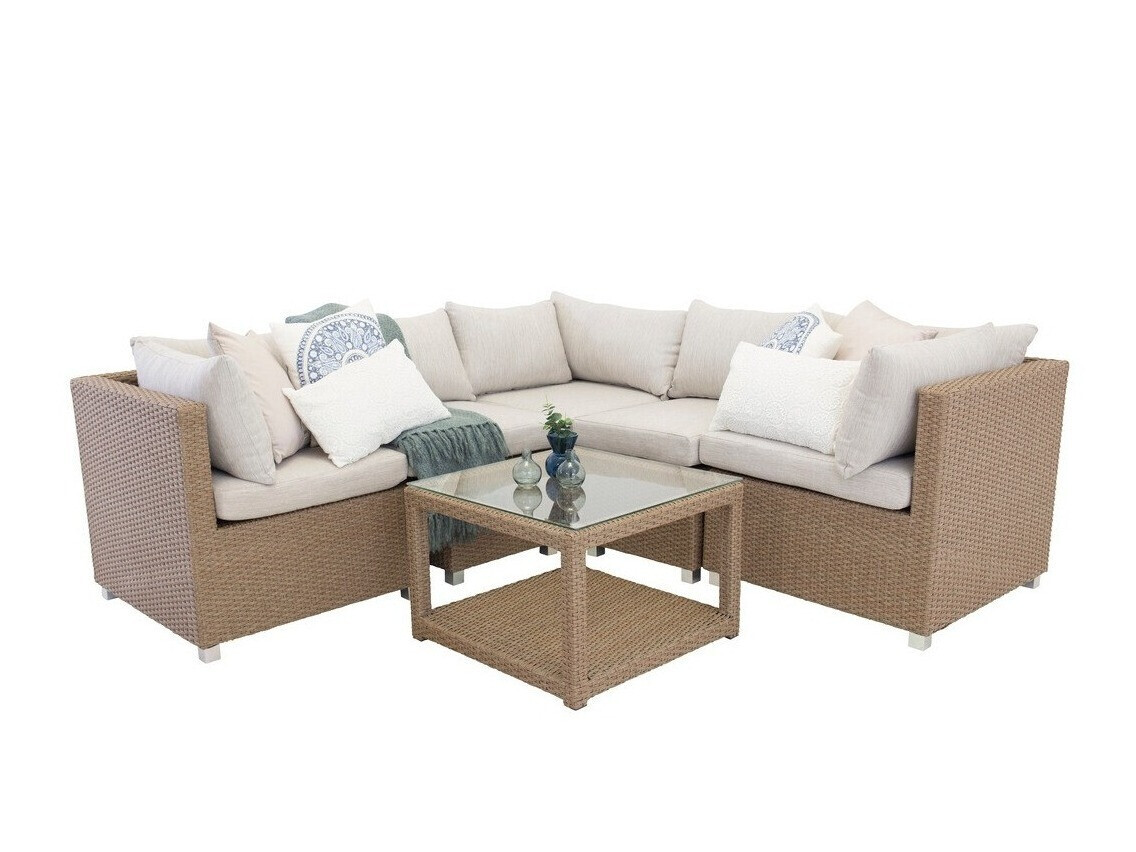 Set vrtnog namještaja Dallas 772 (Smeđa + Bijela)