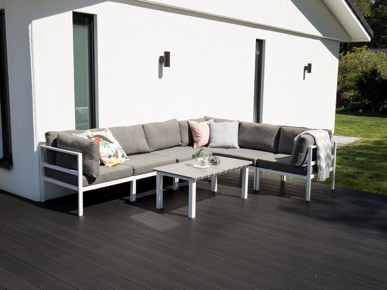 Vrtna fotelja Dallas 767 (Siva + Bijela)