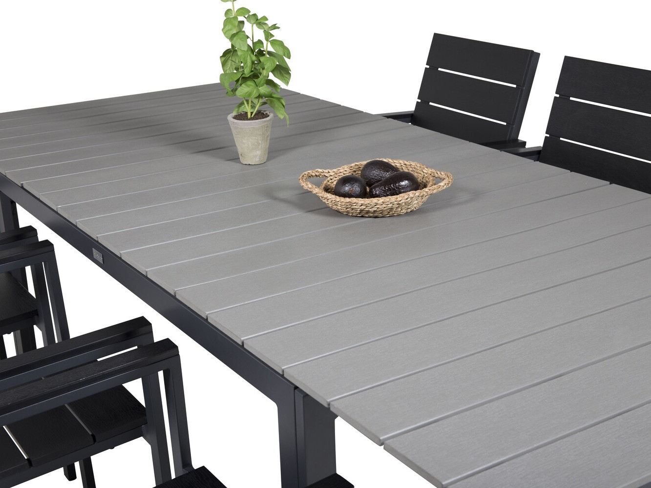 Set stola i stolica Dallas 3022 (Crna + Siva)