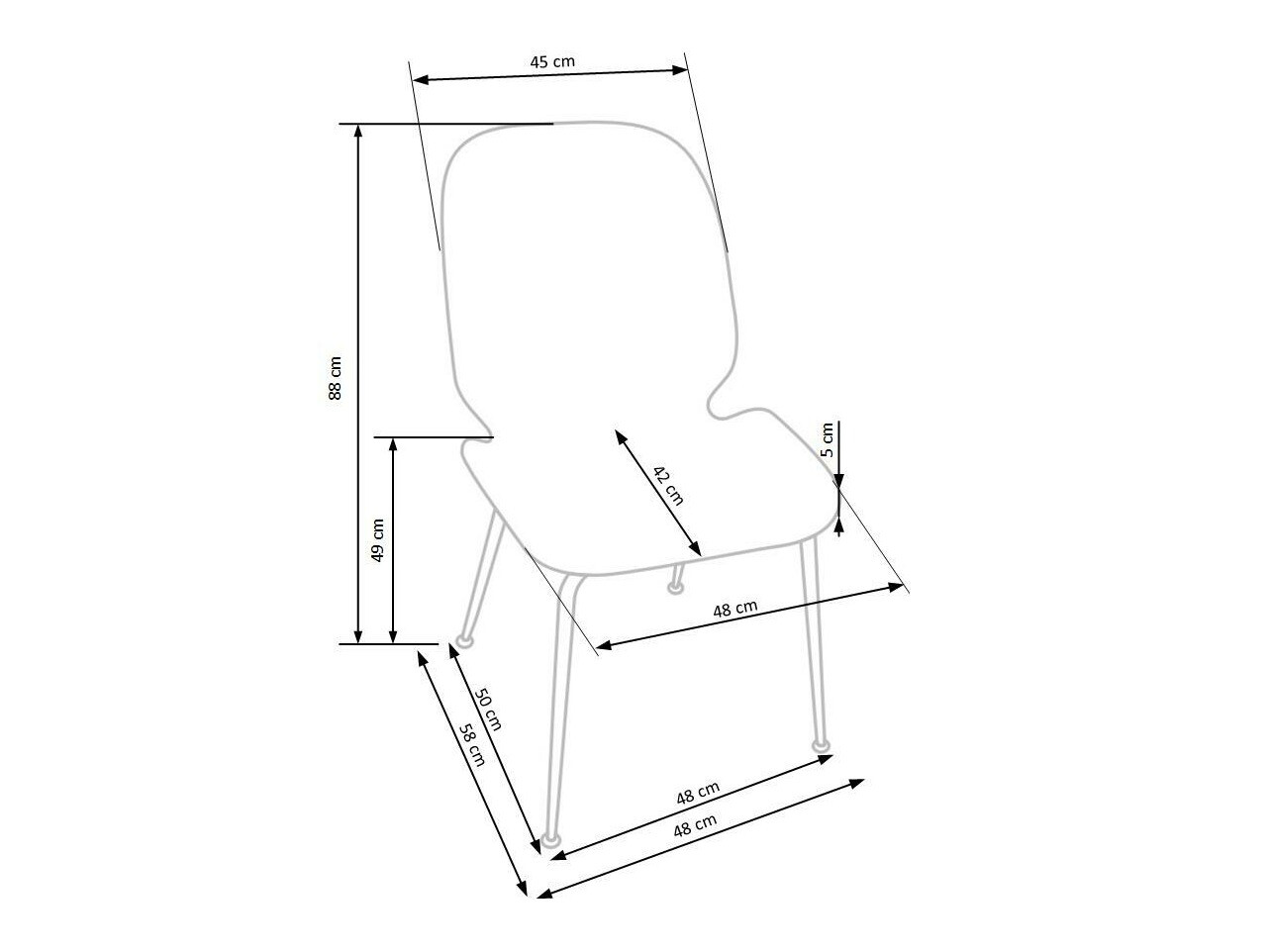 Stolica Houston 900 (Siva + Zlatna)