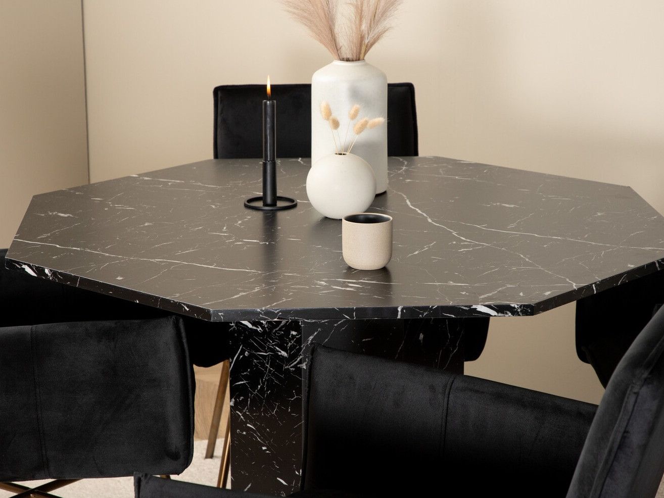 Blagovaonski set Dallas 2618 (Crna + Mesing)