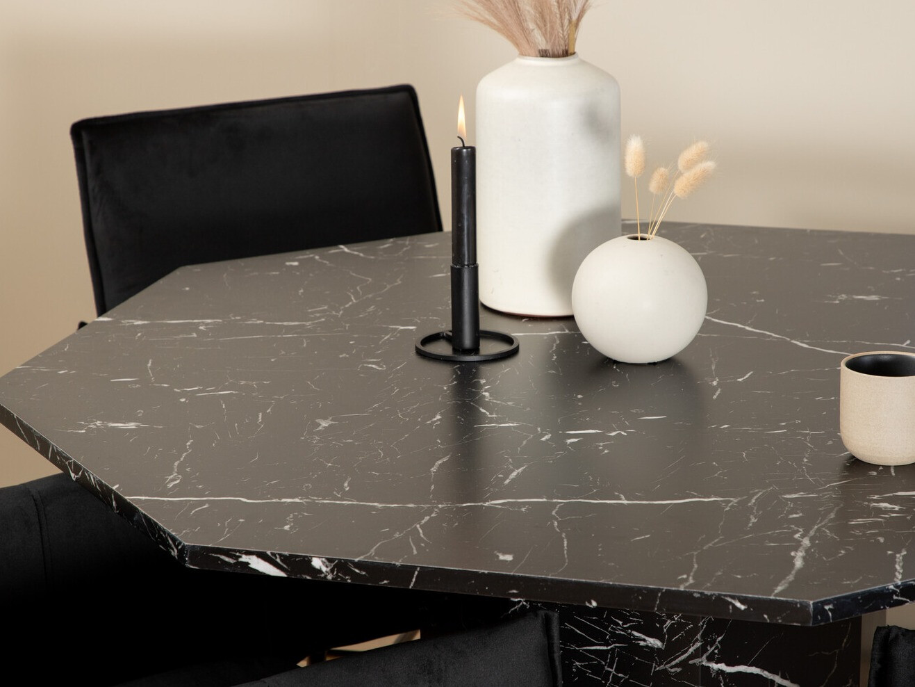 Blagovaonski set Dallas 2618 (Crna + Mesing)