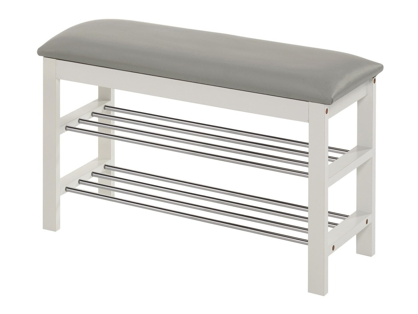 Polica za cipele Houston 967 (Bijela + Siva)