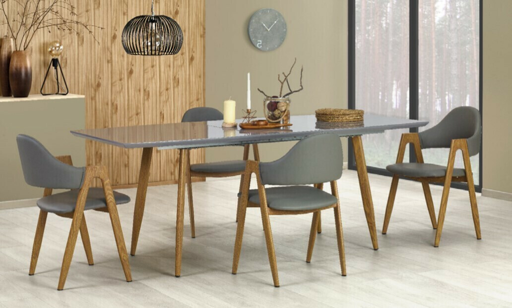 Stolica Houston 561 (Siva + hrast)