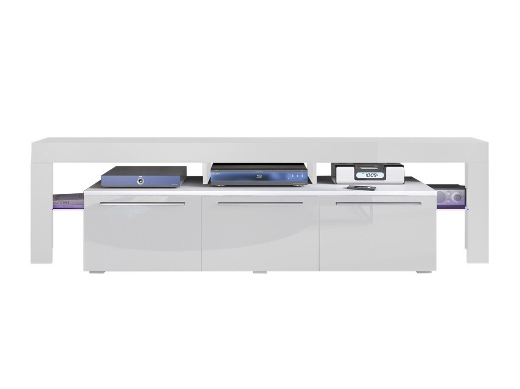 TV stol Arbor (Bijela + Sjajno bijela)