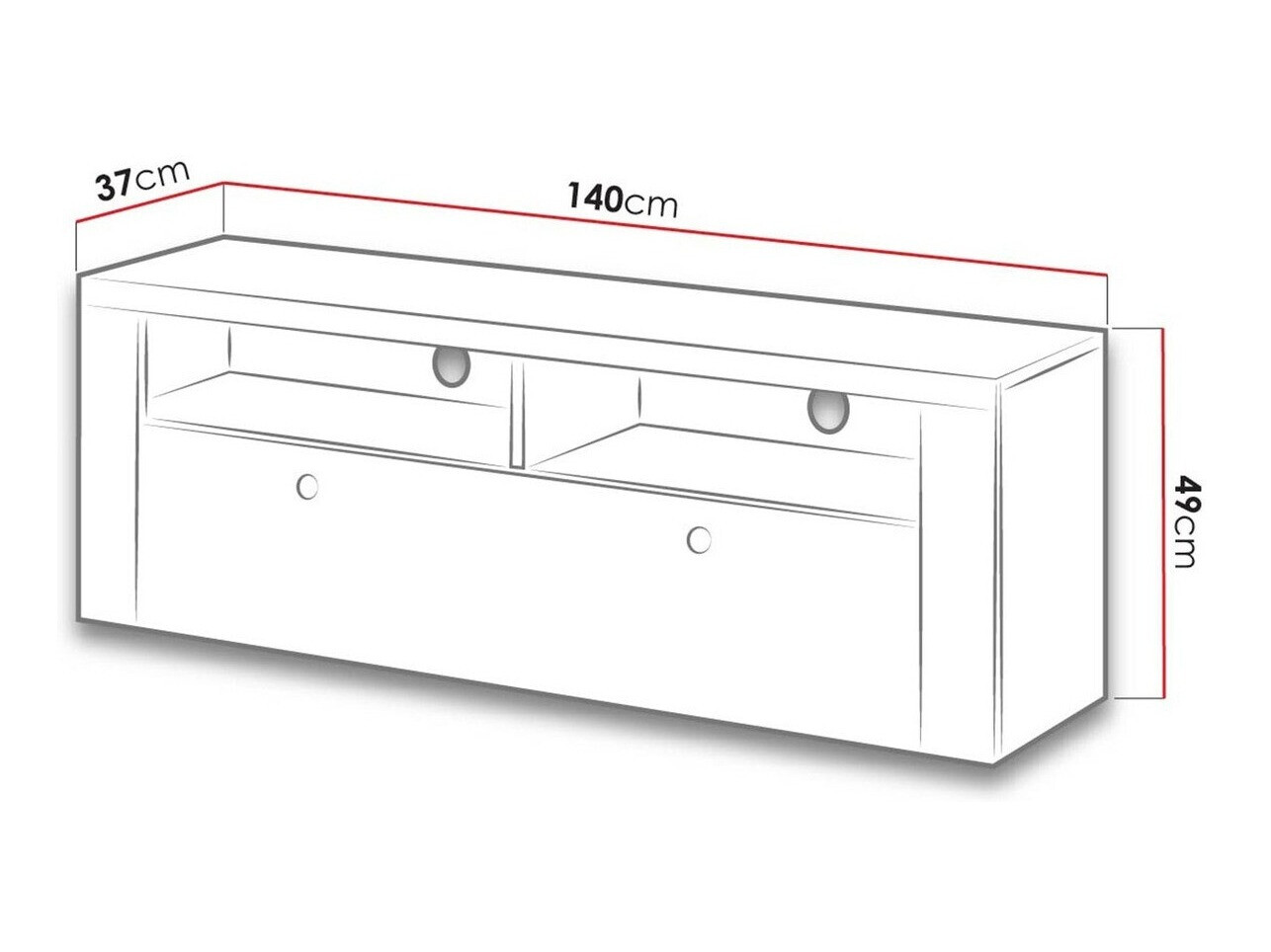TV stol Salelbo 103 (Riviera hrast)