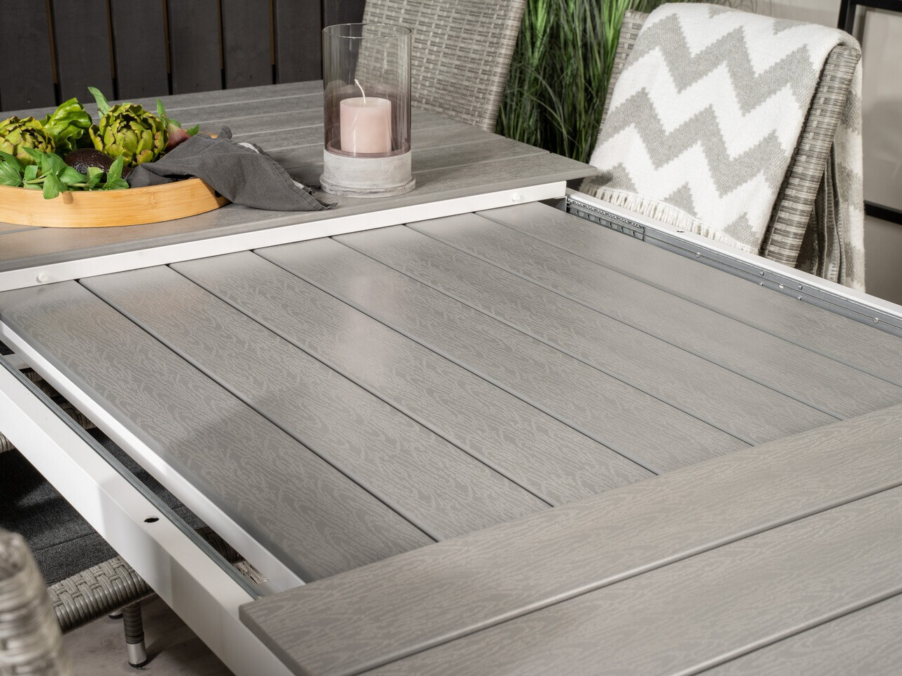 Set stola i stolica Dallas 2408 (Siva + Tamno siva)