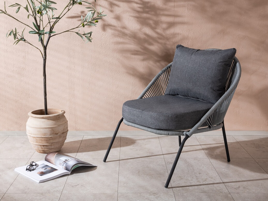 Vrtna fotelja Dallas 1079 (Siva)