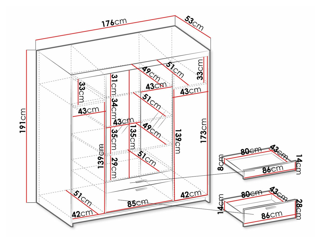 Ormar Novduni 108 (Bijela)