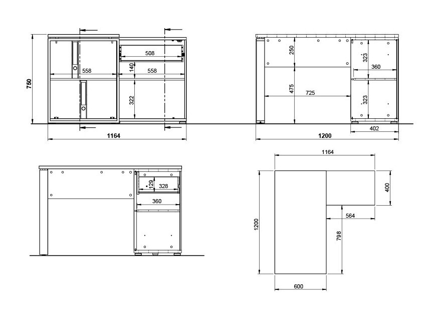 Kutni uredski stol Vocave 101