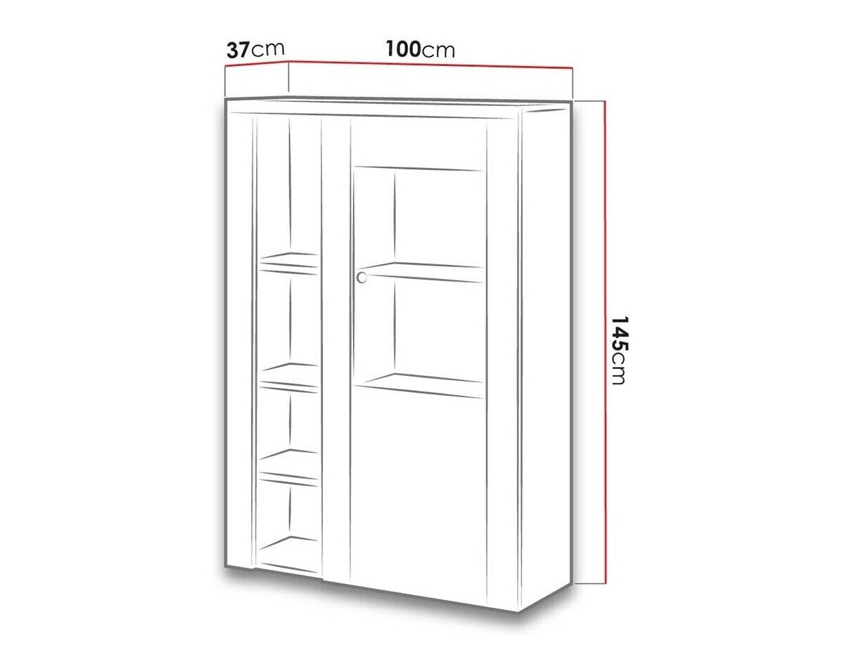 Polica Salelbo 104 (Ariš Sibu + Tartuf hrast)