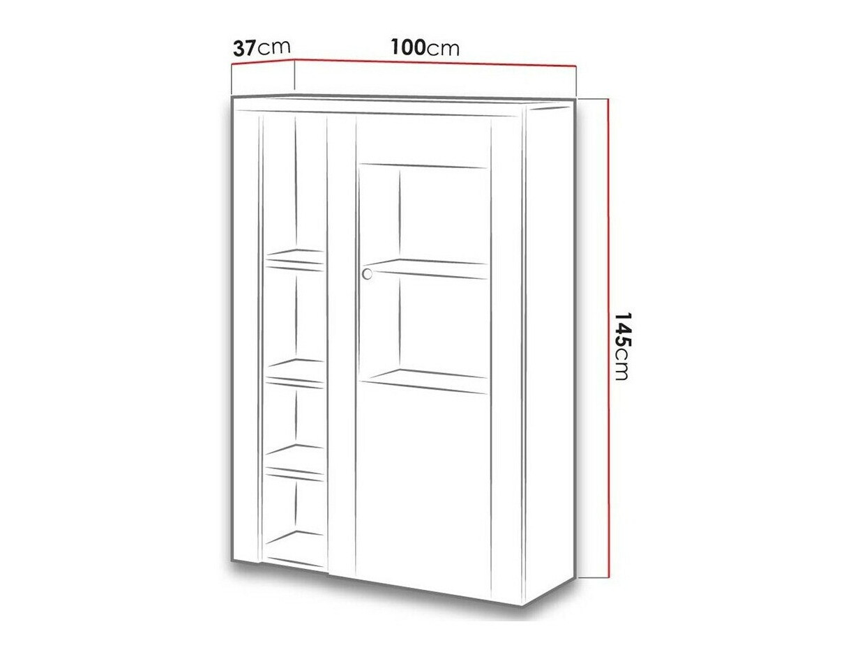 Polica Salelbo 104 (Riviera hrast)