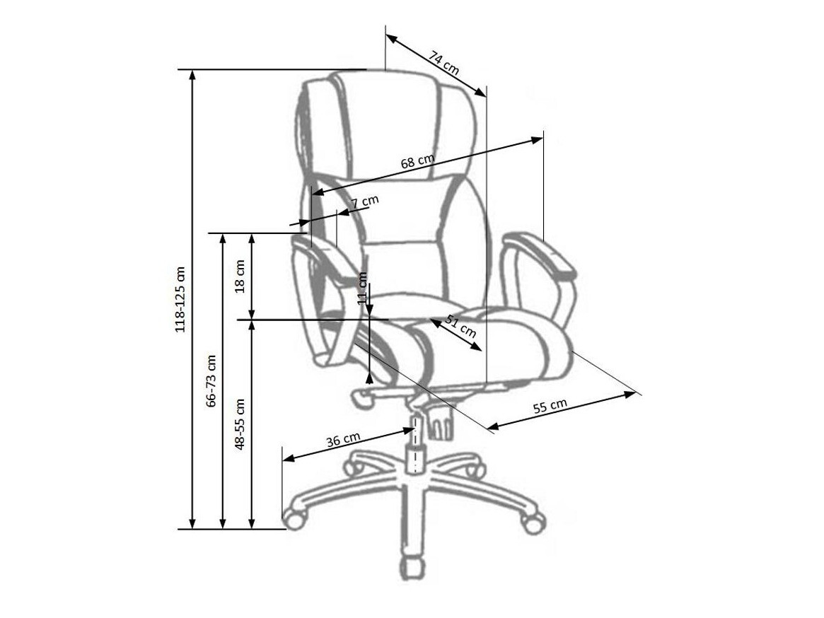 Uredska stolica Houston 595 (Svijetlo smeđa)